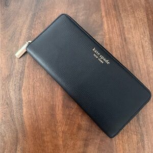 Kate Spade Black Zip-Around Wallet